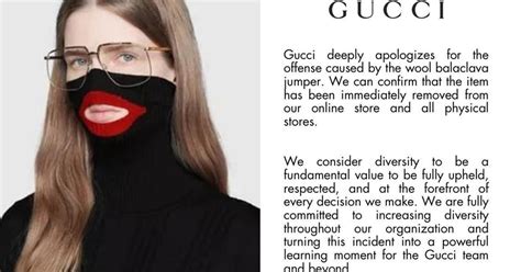 gucci sweater blackface|Gucci apologises for women's jumper that 'resembles blackface'.